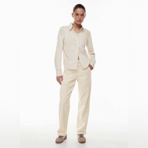 Aritzia Wilfred Free Modern Utility Pants Twill Patch Pockets in Golden Birch 2
